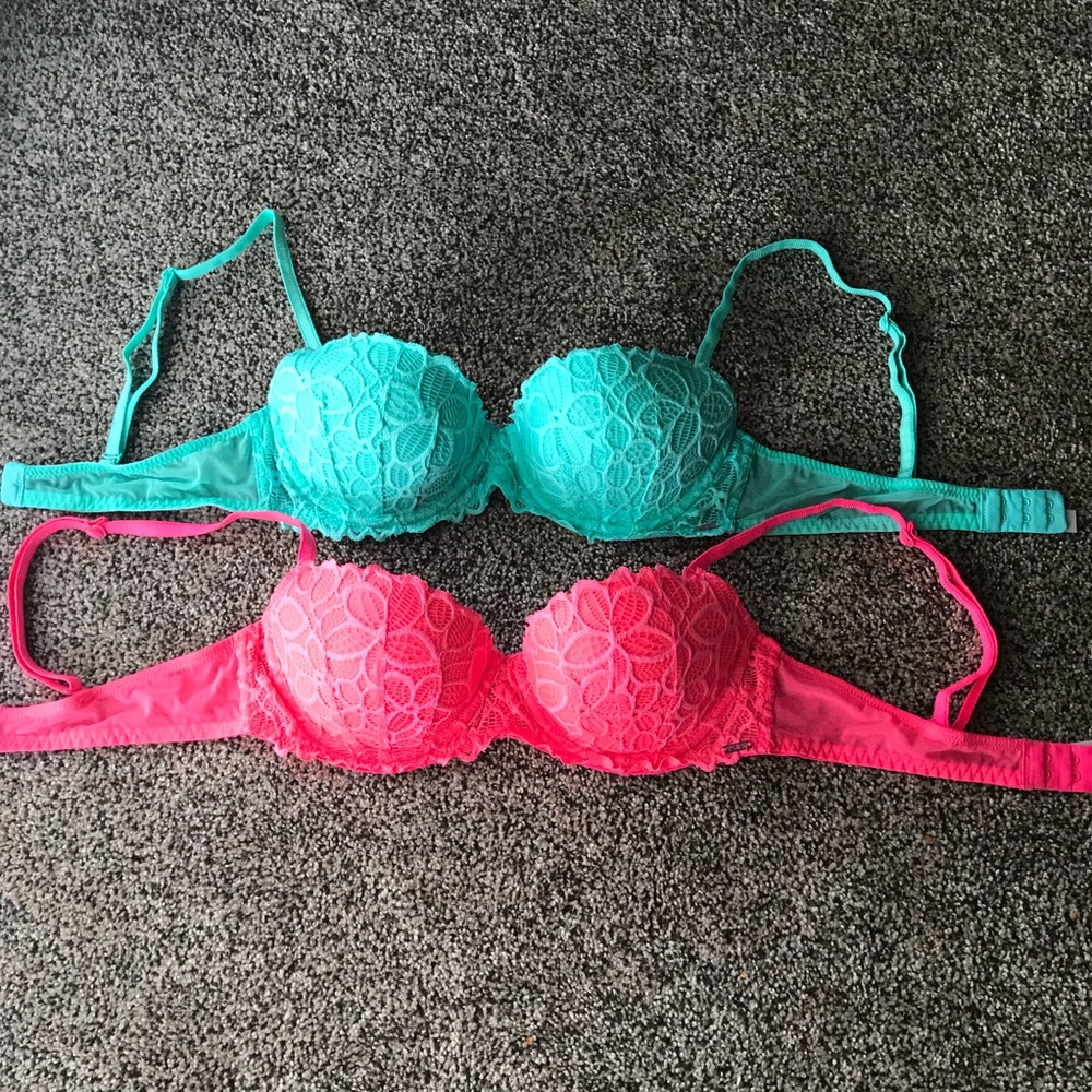 PINK VS Lace Push Up Bras - Price is for both!